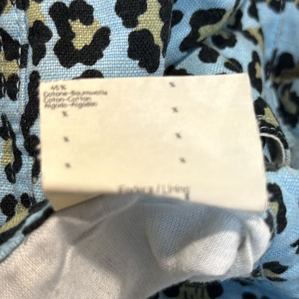 Fendi Vintage Leopard Print Pants Blue/Black/Gold Women’s - Picture 15 of 15